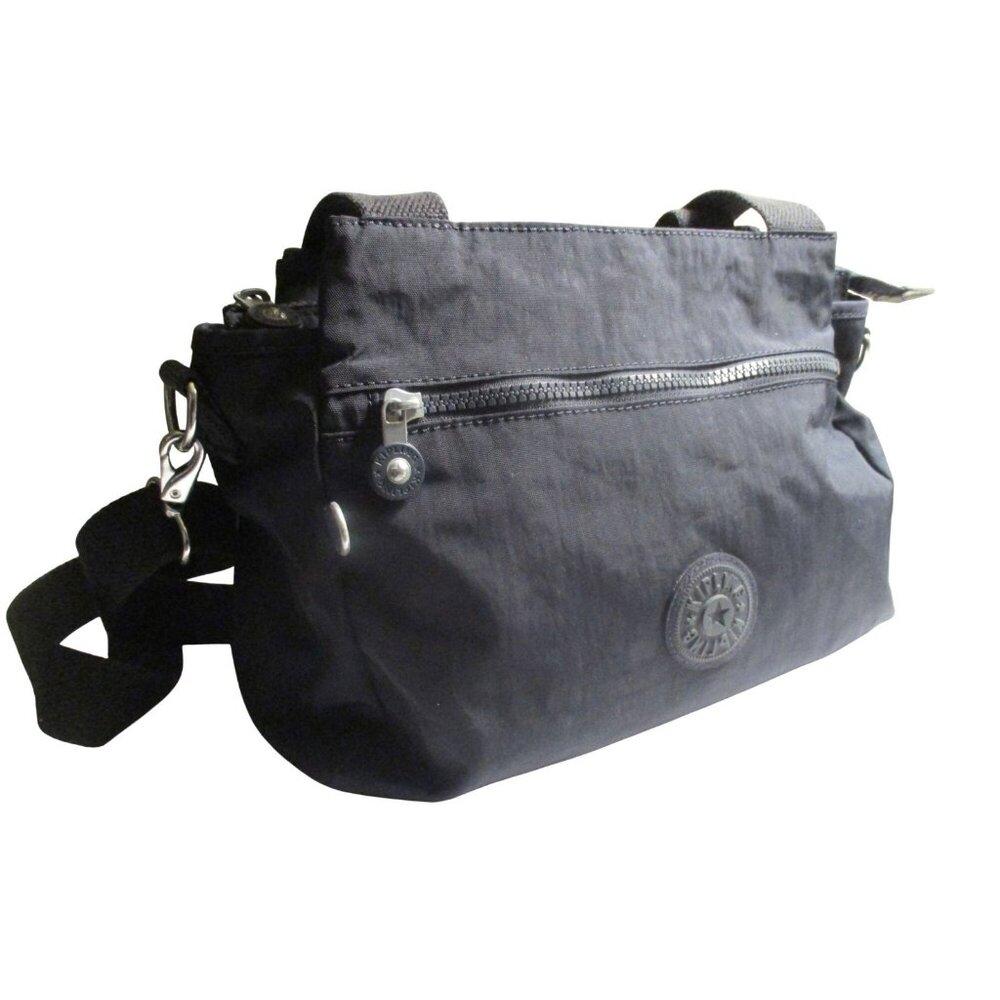 *Kipling Black Nylon 2-Way Crossbody Travel Bag With Adjustable Strap